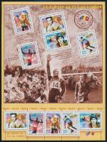A XX. század sporteseményei kisív, Sport events of the XX. century mini sheet