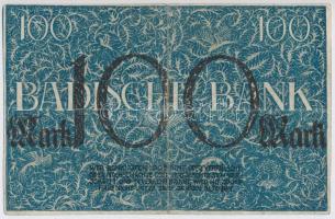 Németország / Weimari Köztársaság 1918. 100M T:III- kis szakadás
Germany / Weimar Republic 1918. 10...