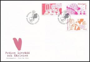 2002 Illusztrátor díj sor Mi 2268-2270 FDC-n