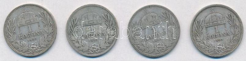 1893KB-1896KB 1K Ag "Ferenc József" (4xklf) T:2-
Adamo K5