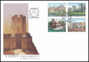 2002 UNESCO négyestömb Mi 2282-2285 FDC-n