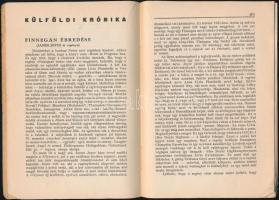 1939 Napkelet. Szerk.: Kállay Miklós. 1939. július 7. sz. Bp., Stephaneum. Papírkötés. Benne Hamvas Béla: James Joyce: Finnegan ébredése c. kritikájával és más érdekes írásokkal.