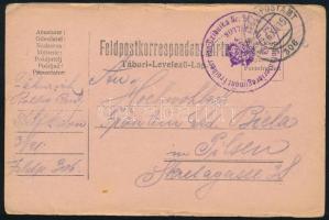 1915 Tábori posta levelezőlap / Field postcard "K.u.k. Infanterieregiment Freiherr von Czibulka...