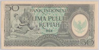 Indonézia 1964. 50R T:I,I- Indonesia 1964. 50 Rupiah C:UNC,AU Krause 96