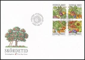 Vegetables set FDC Zöldségek sor FDC-n