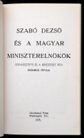 Szabó Dezső és a magyar miniszterelnökök. Szerkesztette és a bevezetést írta: Gombos Gyula. Washingt...