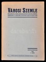 1942 Városi Szemle. XXVIII. évf. 2. szemle. Szerk.: Dr. Farkas Ákos, Dr. Illyefalvy Lajos és Dr. Keledy Tibor. Bp., Budapest Székesfőváros Statisztikai Hivatala. Kiadói papírkötés. Benne számos érdekes írással, közte Hamvas Béla: Európa városi könyvtárai.