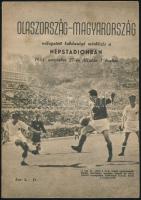 1955 Az Olaszország-Magyarország válogatott labdarúgó mérkőzés műsorfüzete, számos érdekes írással