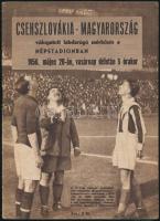 1956 A Csehszlovákia-Magyarország válogatott labdarúgó mérkőzés műsorfüzete, számos érdekes írással
