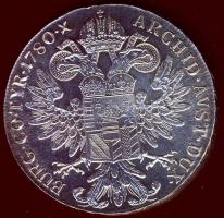 Ausztria 1780SF "M.Theresia" Thaler Ag utánveret T:1/2