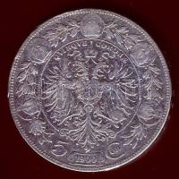Ausztria 1900. 5K Ag T:3 kis ph