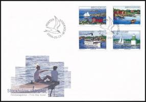 Nyár Stockholmban sor FDC-n Summer in Stockholm set FDC