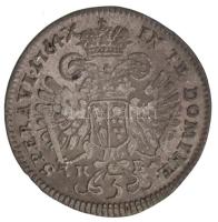 1764K-B 3kr Ag "Lotharingiai Ferenc" Körmöcbánya (1,61g) T:1-,2 / 
Hungary 1764K-B 3 Kreu...