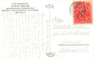 1938 Komárom, Komárno; bevonulás, Horthy Miklós / entry of the Hungarian troops (EK)