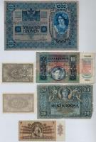 1902. 1000K  piros "MAGYARORSZÁG" körbélyegzővel + 1915. 10K piros "MAGYARORSZÁG"...