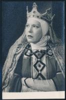 Tőkés Anna (1903-1966) színésznő aláírása az őt ábrázoló fotó hátoldalán