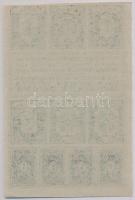 Lengyelország / Varsó 1917. Kenyér-, burgonya- és cukorjegyek T:I-
Poland / Warsaw 1917. Bread, pot...