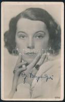 Bajor Gizi (1893-1951) színésznő aláírása az őt ábrázoló fotón