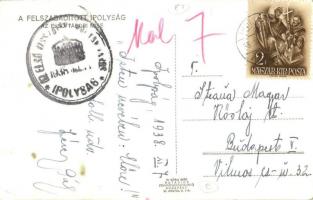 1938 Ipolyság, Sahy; bevonulás, az első tábori mise / entry of the Hungarian troops, the first field...