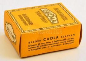 Régi Baeder Caola szappanos doboz, 8×6×3,5 cm