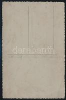 1941 Munkács, motoros katonák fotója, hátulján feliratozva, 13,5×9 cm