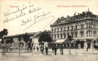 Komárom, Komárno; Felső Duna-sor, Grand kávéház / street view, café (EB)