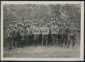 1917 Tisztek rohamkiképzésen 3 db fotó 18x14 cm