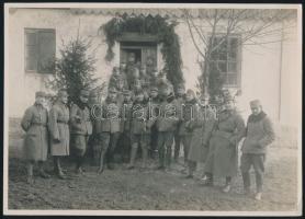1917 Tisztek rohamkiképzésen 3 db fotó 18x14 cm
