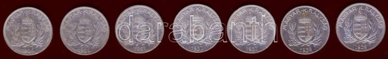 1P Ag 1926 (2x), 1927, 1937 (2x), 1939 (2x) Összesen 7db T:2+,2,2/3