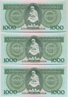 1996. 1000Ft "E" (3x) sorszámkövetők T:I
Adamo F48