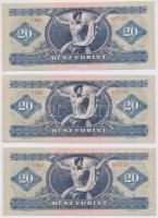 1975. 20Ft (3x) sorszámkövetőkT:I
Adamo F16