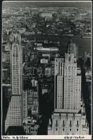 cca 1930-1940 H.B. Leon: New York, 2 db feliratozott fotó, 12,5x18,5 cm / cca 1930-1940 H.B. Leon: N...