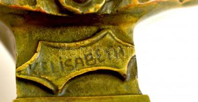 cca 1900 Wittelsbach Erzsébet (1837-1898) osztrák császárné, magyar királyné bronz mellszobor / Empr...