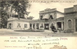 Pöstyén, Pistyan, Piestany; Park Villa, infanterista / villa, infanterist