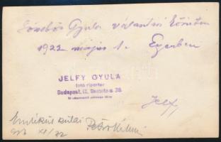 1922 Gömbös Gyula (1886-1936) gróf Bethlen István (1874-1946) miniszterelnökkel választási körúton E...