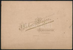1898 Selmecbánya (Felvidék) a Kálváriával. Baker Alajos fotója 16x11 cm