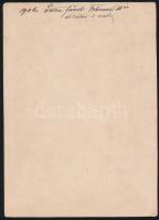 1906 február. Tátrafüredi vendégek sziesztája feliratozott nagyméretű keményhátú fotó / Tátrafüred g...