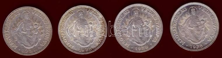 2P Ag 1937, 1938 (3x) T:1/2,2