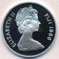 Fidzsi 1986. 10D Ag "Fidzsi-i béka" T:PP
Fiji 1986. 10 Dollars Ag "Fiji ground frog&...