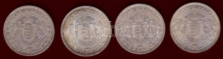 2P Ag 1937, 1938 (3x) T:1/2,2