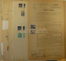 1891-1939 88 db irat, valamennyi okmánybélyegekkel