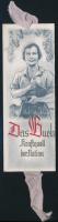 cca 1933-1940 "Das Buch Kraftquell der Nation" - német nemzeti szocialista jelszavas könyvjelző /  "Das Buch Kraftquell der Nation" - bookmark