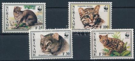 WWF Small breeds of cat 4 values + 4 FDC WWF: Kisméretű macskafajták 4 érték + 4 FDC