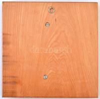 Mikus Sándor (1903-1982) DN "Áprily Lajos költő" Br plakett falra akasztható fa talpon (18...