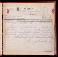 1887 Zur Erinnerung an den 25. October 1887. Díszes, aranyozott egészvászon-kötés, aranyozott lapéle...