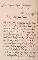 1887 Zur Erinnerung an den 25. October 1887. Díszes, aranyozott egészvászon-kötés, aranyozott lapéle...