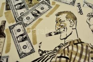 Zórád Ernő (1911-2004): Hollywood film. Kollázs, papír, jelzés nélkül, 32×21 cm