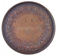 Franciaország DN "Melun-i Növénytermesztő Társaság - A.M." peremén jelzett Cu emlékérem, h...