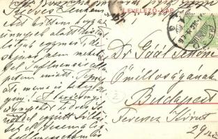 Arad, Kossuth-szobor, lóvasút / statue, horse-drawn tram - képeslapfüzetből / from postcard booklet ...