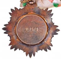 1948. "Kossuth Érdemrend II. osztálya" aranyozott, zománcozott Ag kitüntetés nyakszalaggal...